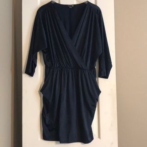 Wrap dress with pockets